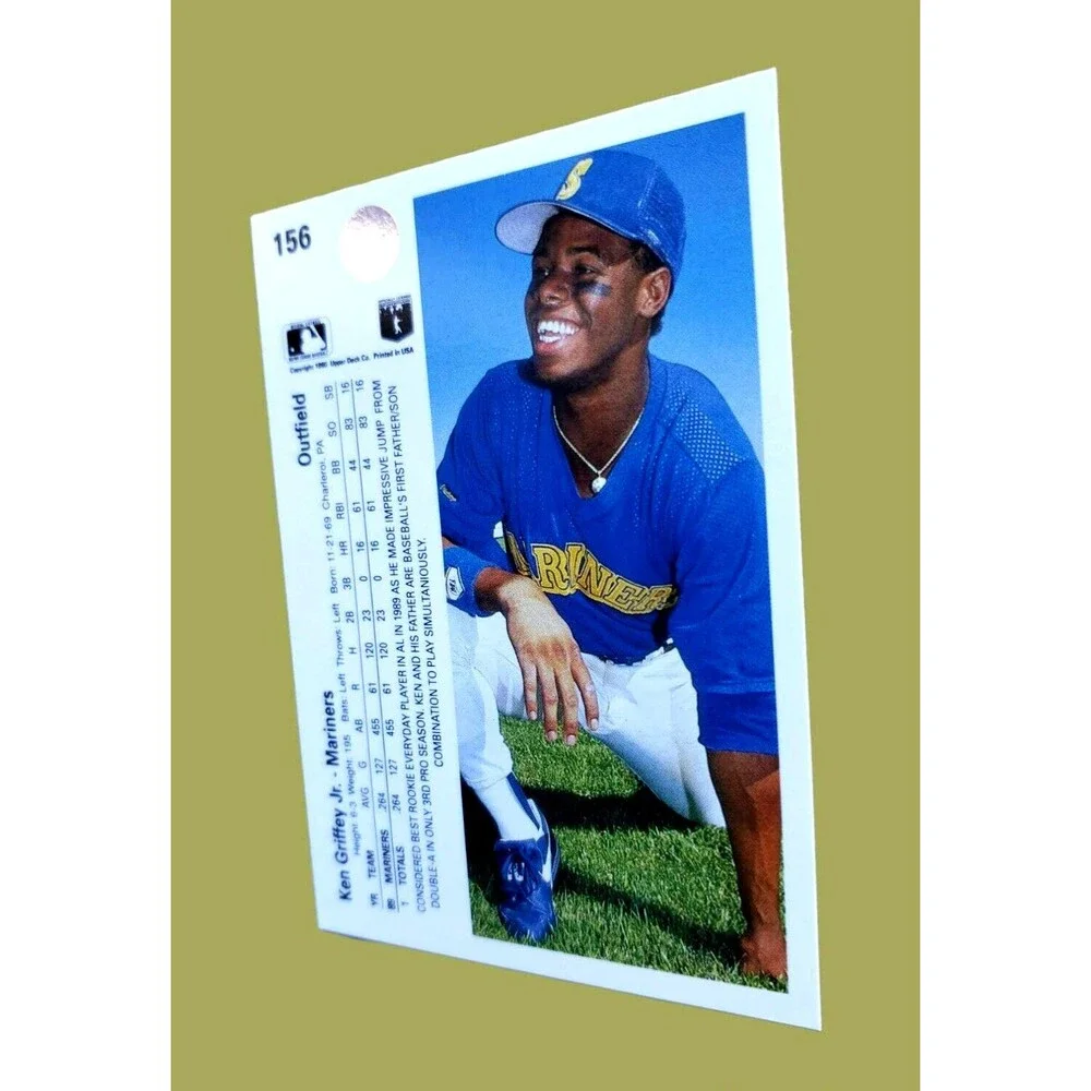 1990 Upper Deck KEN GRIFFEY JR. MLB Card #156 Seattle Mariners Misspelling Error